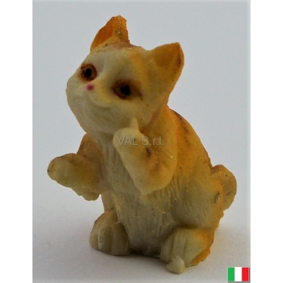 Terracotta cat in foot cm. 2
