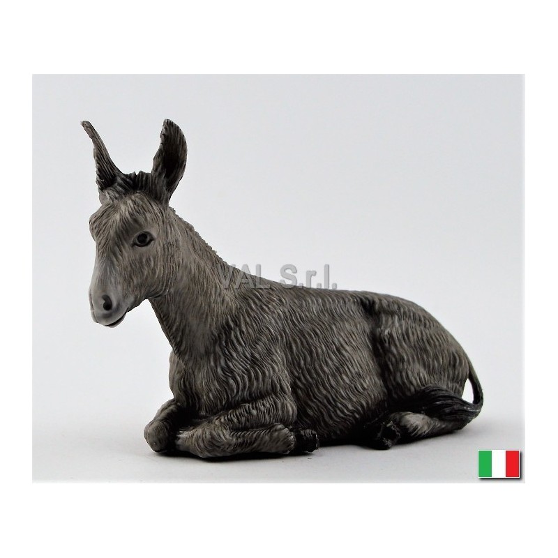 Seated donkey Landi cm. 12