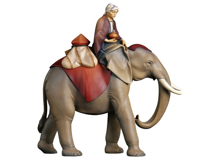 Elephant group with jewelry saddle