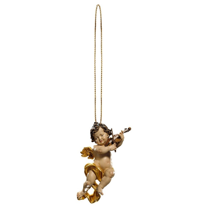 Putto with violin with gold thread v.1