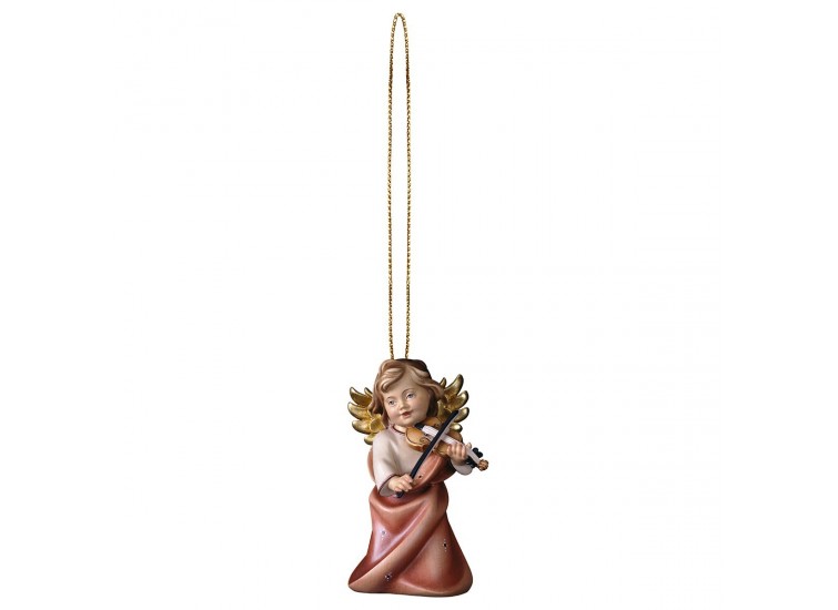 Angel heart with violin with gold wire