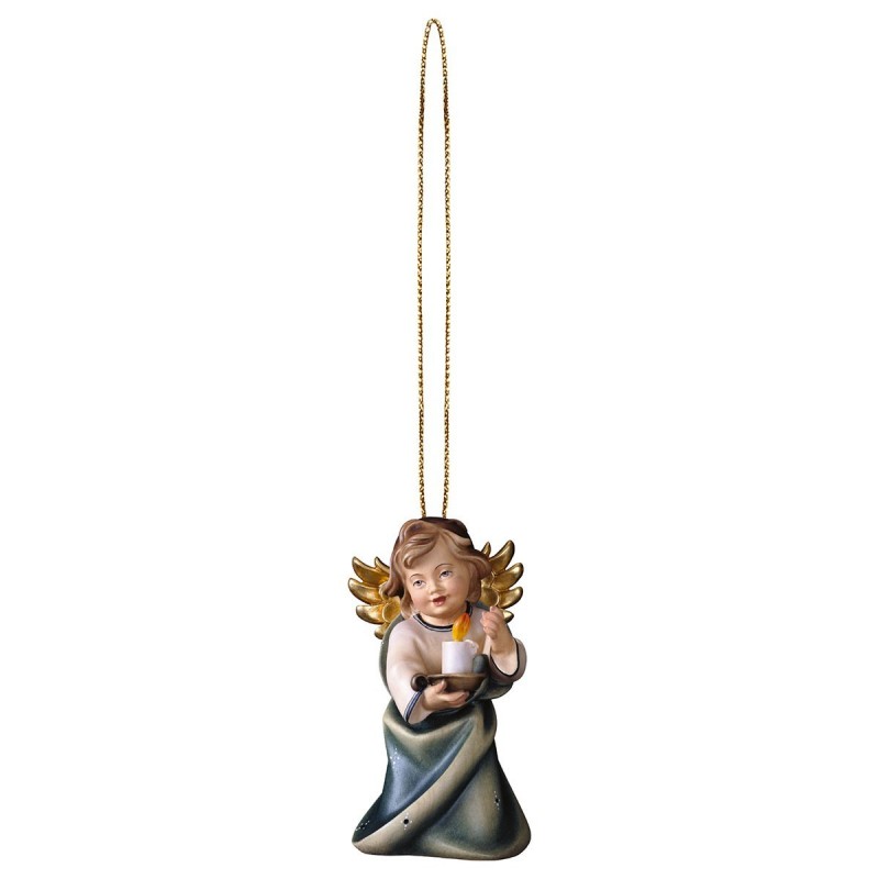 Angel heart with candle with gold thread