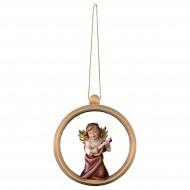 Angel Heart with lute - Wooden sphere