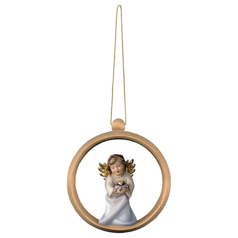 Angel Heart with heart - Wooden sphere