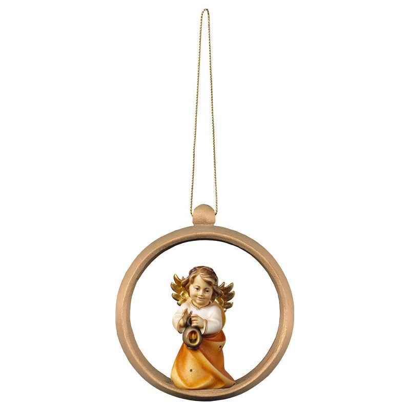 Angel Heart with lantern - Wooden sphere