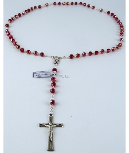 Ruby crystal rosary