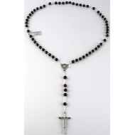Rosary with brown wooden beads v.1