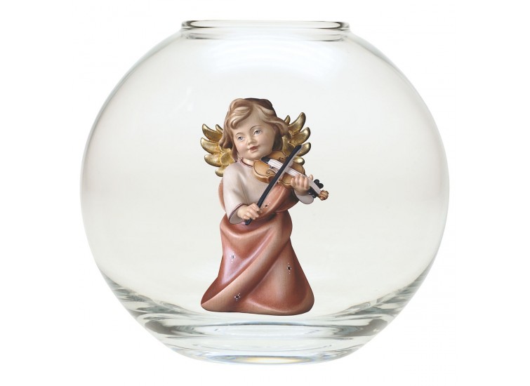Angel Heart with violin - Glass sphere