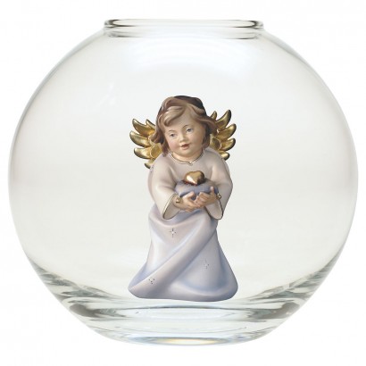 Angel Heart with heart - Glass sphere