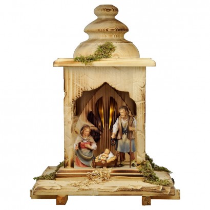 Nativity + Hut Lantern with...