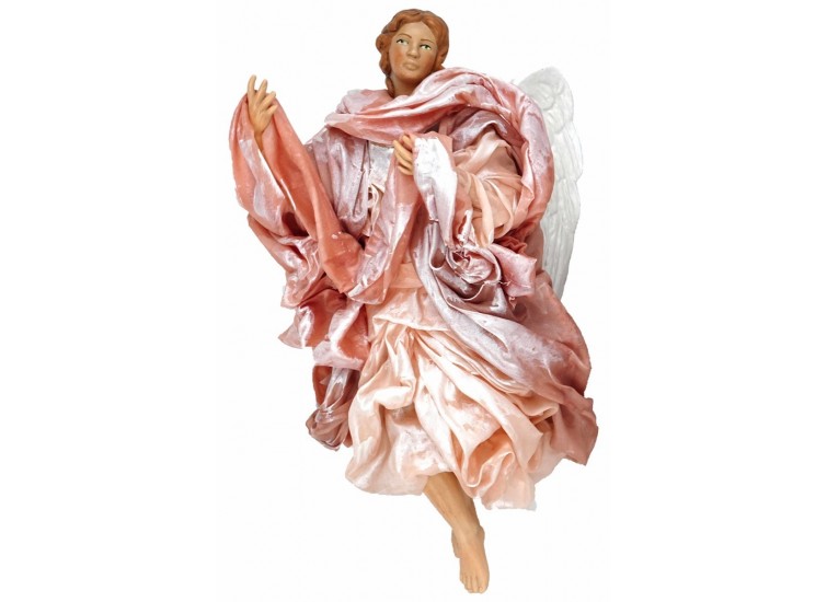 Dressed pink angel terracotta 30 cm