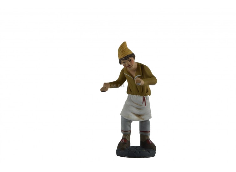 Cook in painted terracotta 10 cm