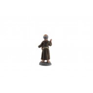 Friar in painted terracotta cm 4