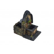 Resin fountain with moving water 9X14X14