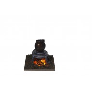 Bivouac with cauldron 6x7x7 cm