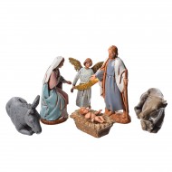 Nativity composed of 6 figurines cm.6.5