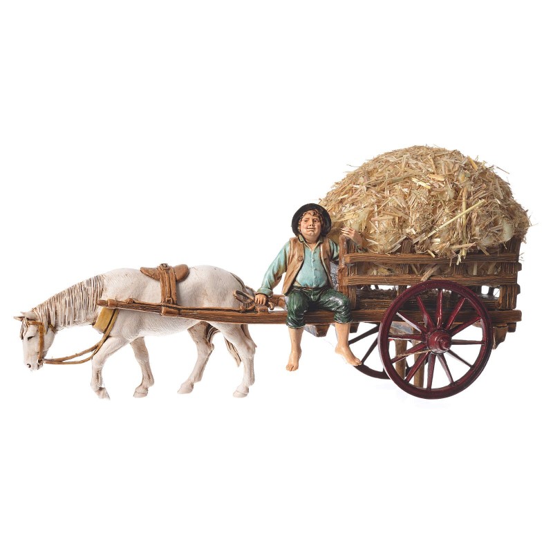 Cart with hay Landi cm. 10