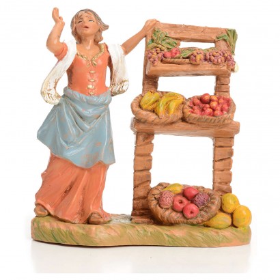 Woman with fruit stand...