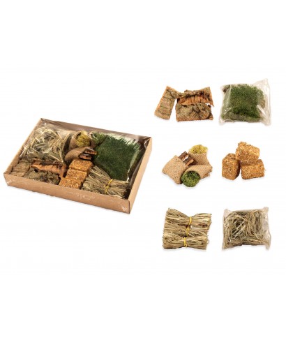Set of natural accessories