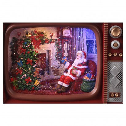 Tv Babbo Natale 20x25x8 cm