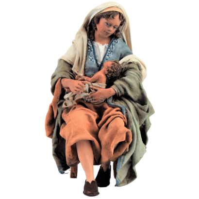 Maria seduta con Gesù...