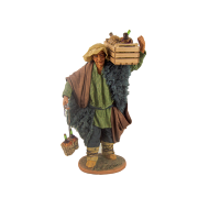 Man with flask box cm 30 (11.81Inch) - Presepe Neapolitan Dressed Terracotta