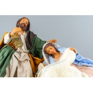 Nativity in motion 30 cm (11.81Inch) - Presepe Neapolitan Dressed Terracotta