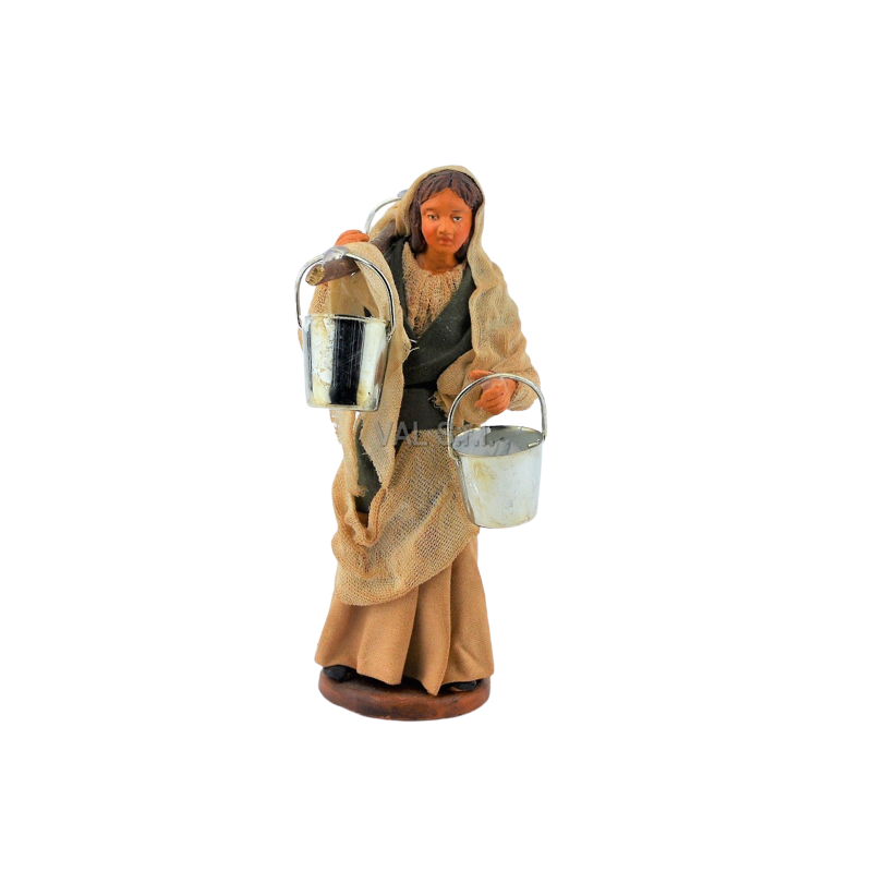 Milkmaid woman in terracotta cm.12