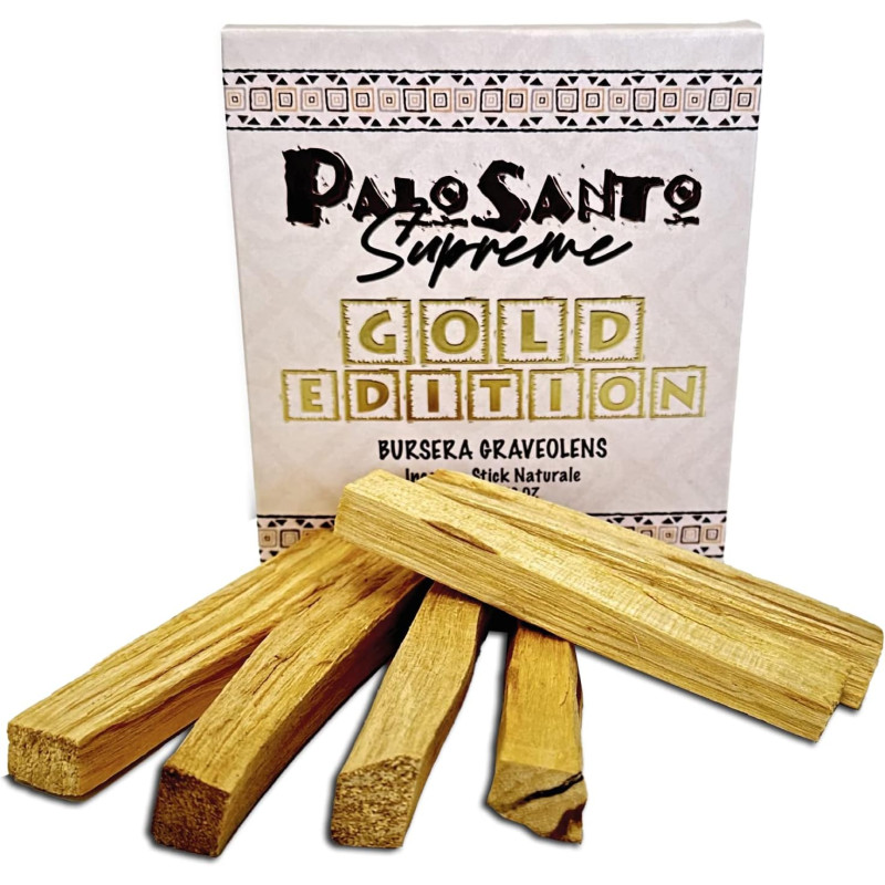 Legnetti di PALO SANTO Gold Edition - Qualità oro selezionata dal Perù - Incenso Naturale
